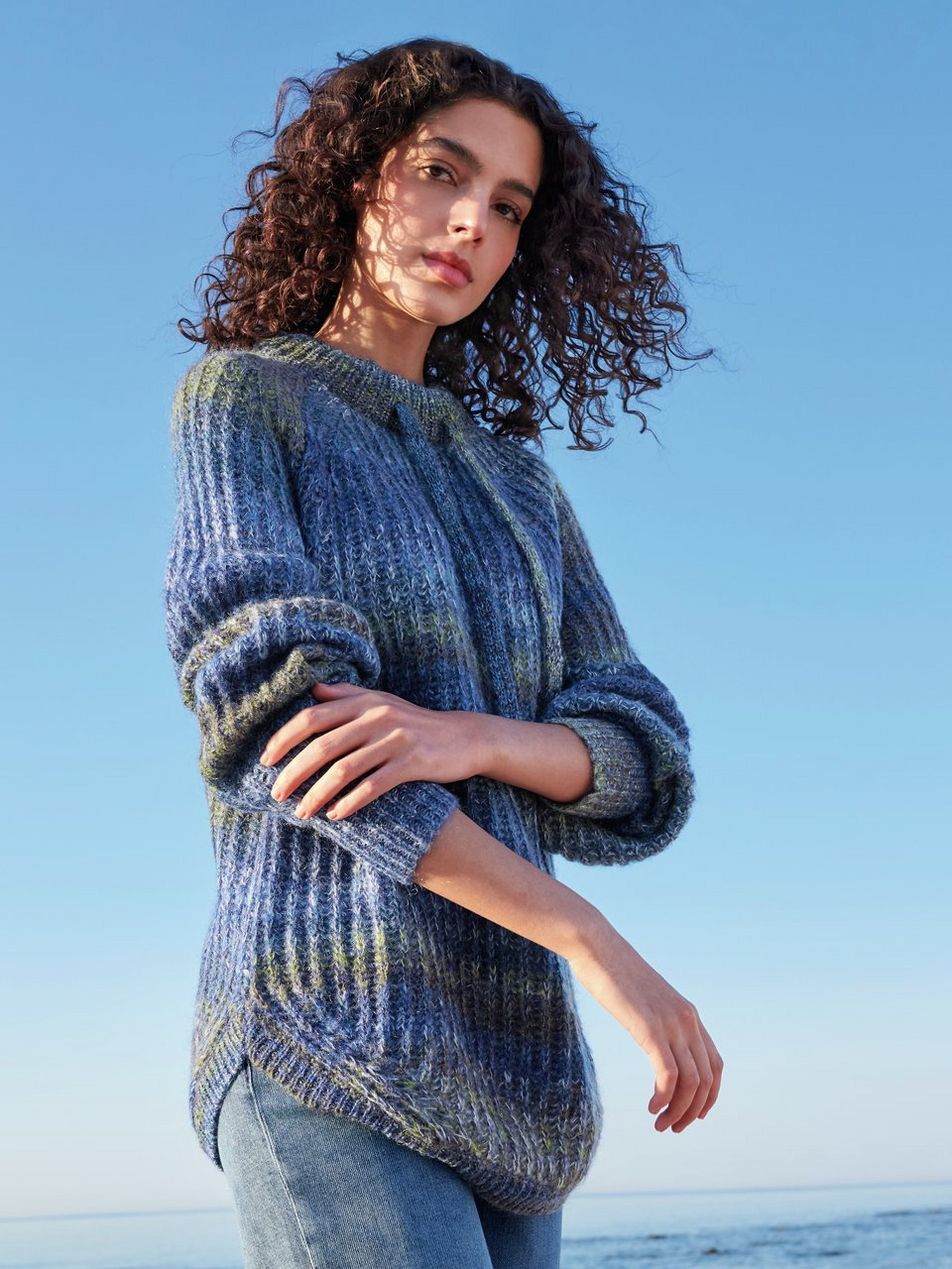 Pullover mit Stehbund