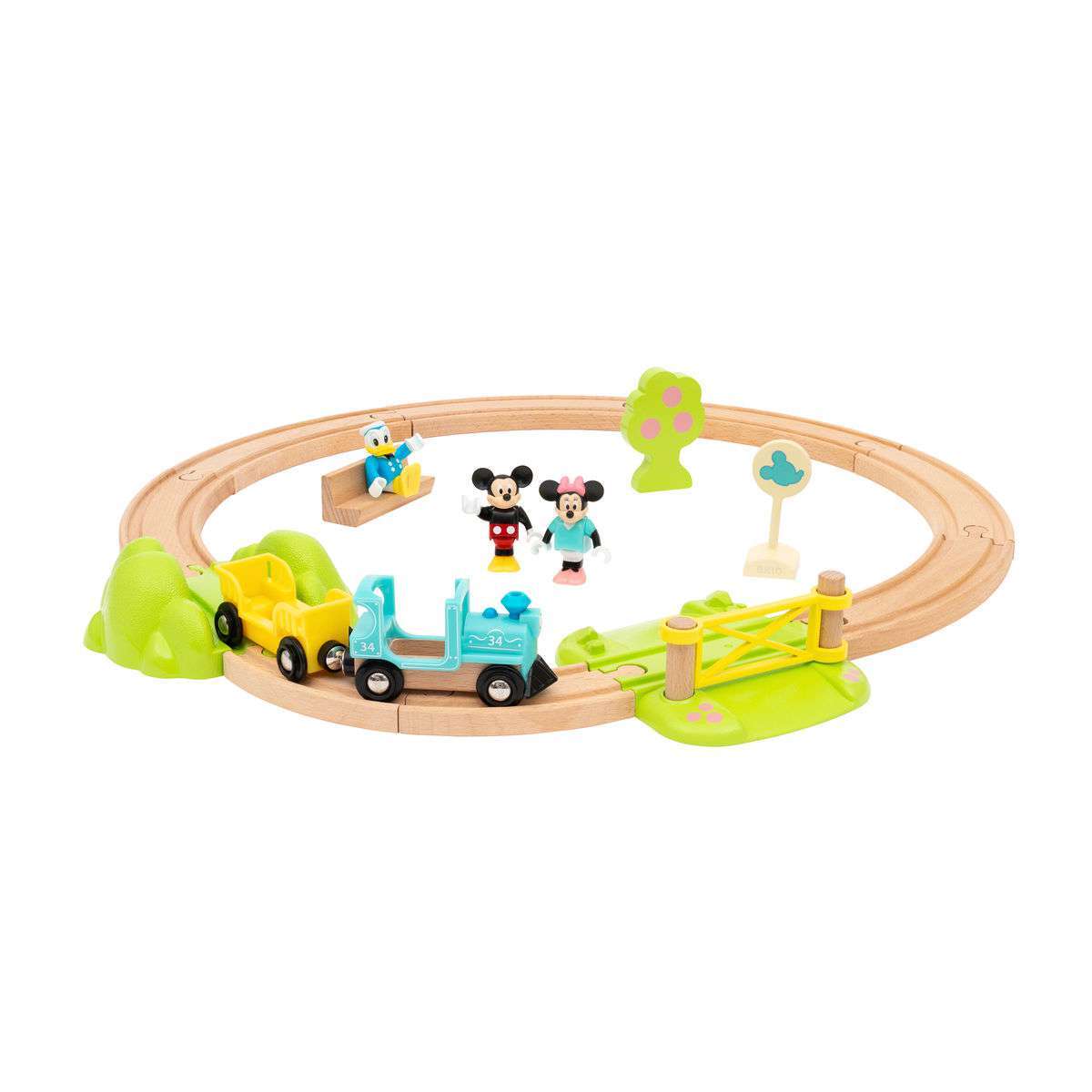BRIO Spiel Micky Maus Eisenbahn-Set