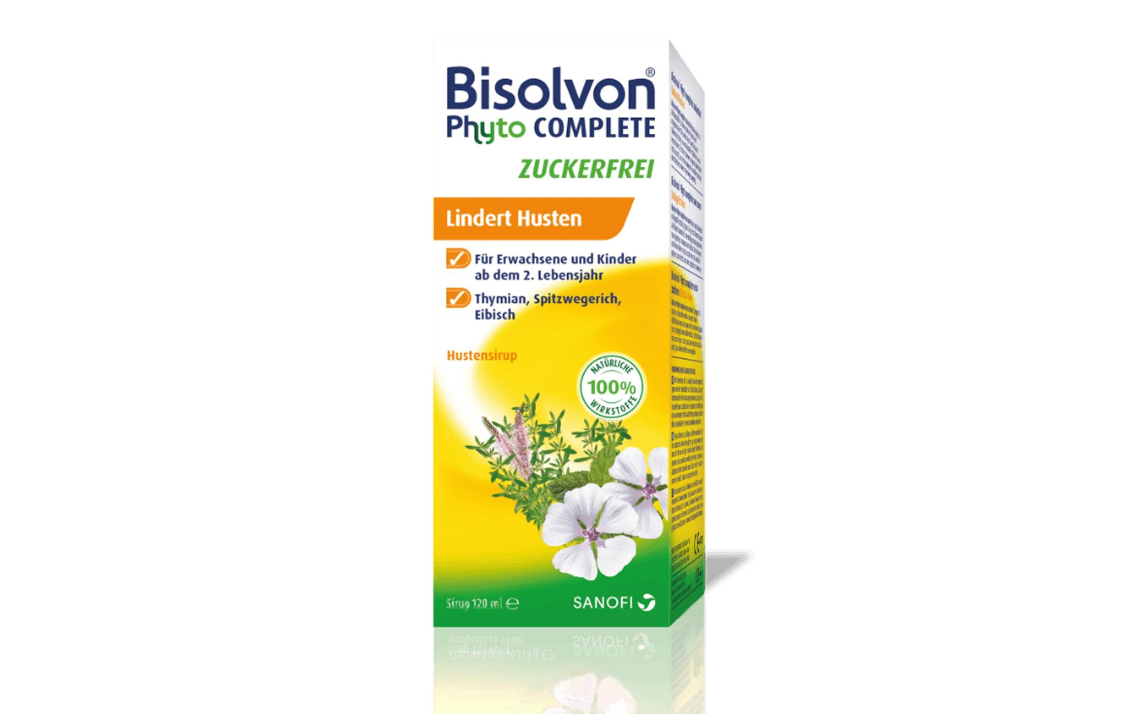 Sirup Phyto Complete Sugar Free 120 mlKomplettlösung gegen Erkältungshusten