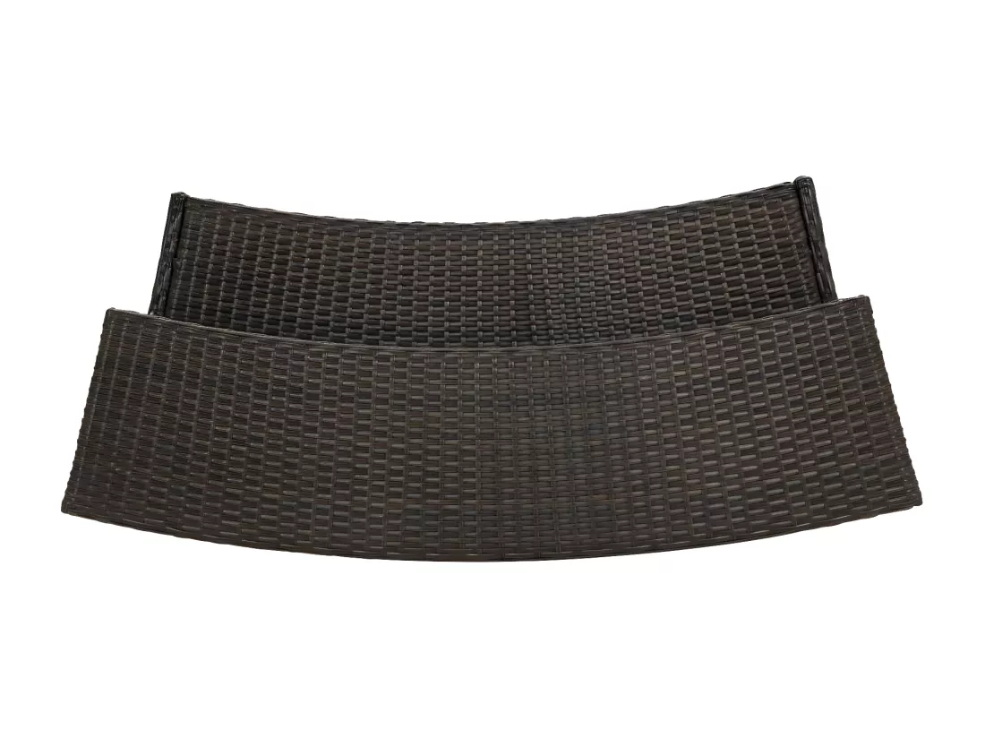 Prolenta Premium - Table de bar de jardin Marron 120x55x110 cm Résine tressée