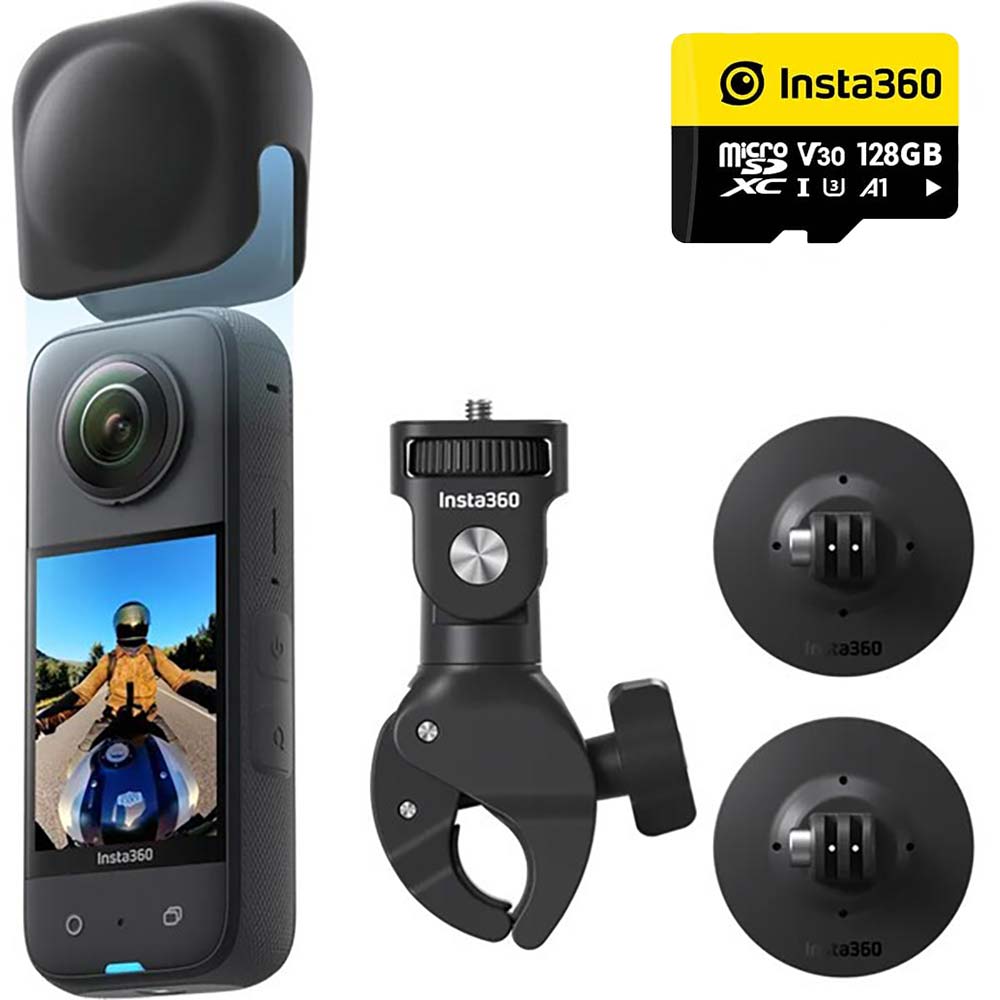 insta360 - Caméra X3 Moto Bundle