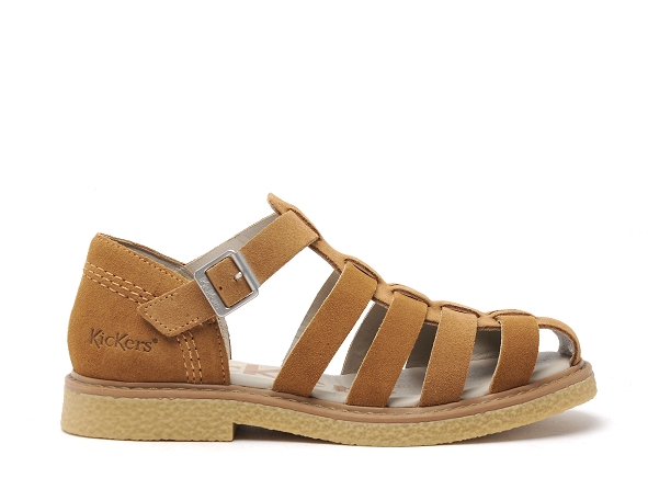 Kickers nu pieds plats femme kicklergo 961080 50 beige