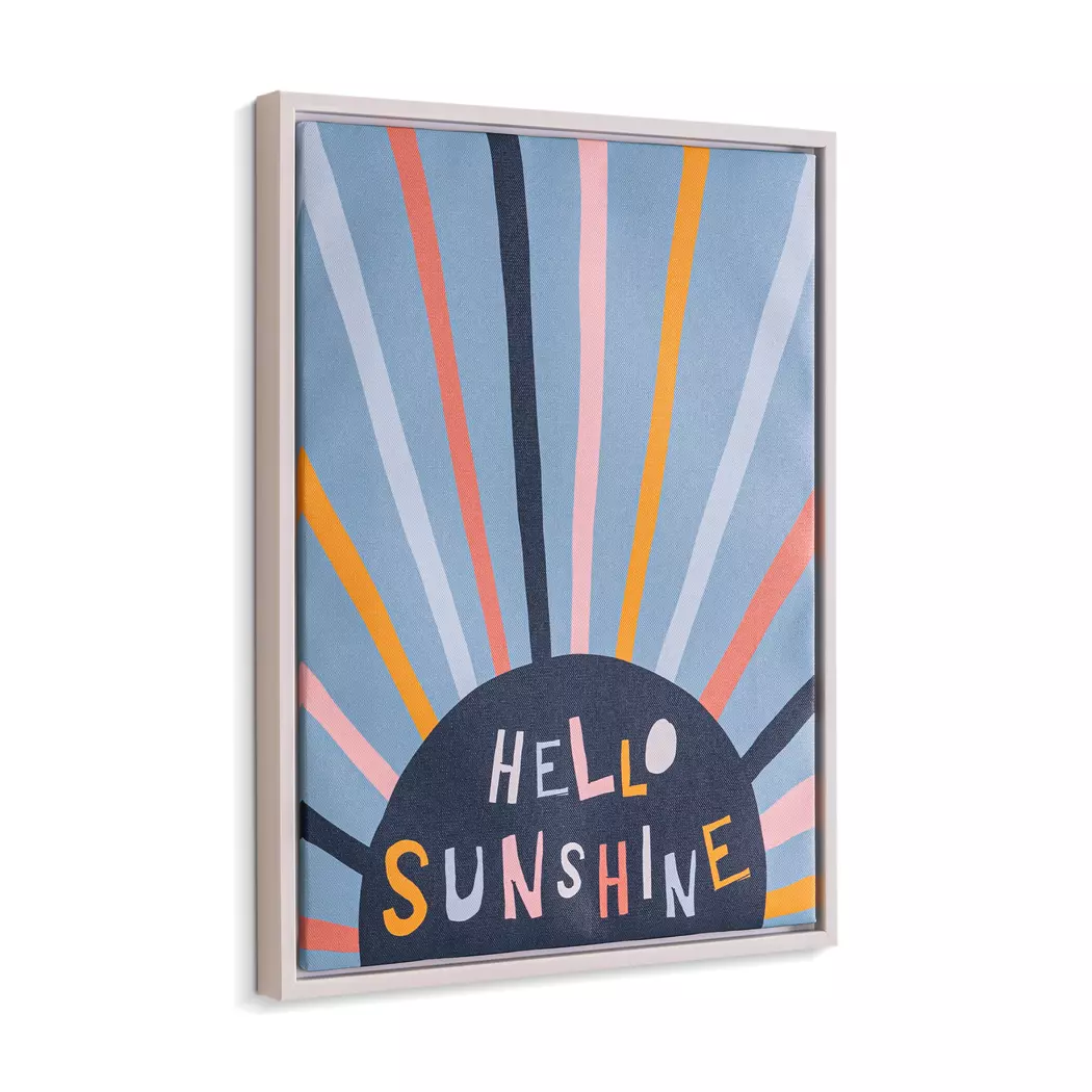 Wandbild 30 x 40 cm Blaue Sonne