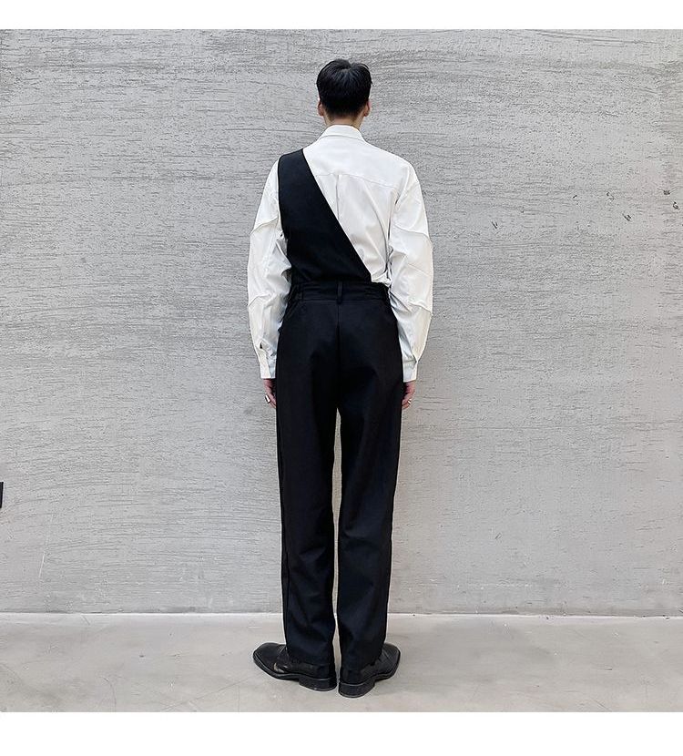 Bjorn - One-Shoulder Straight Leg Jumper Pants