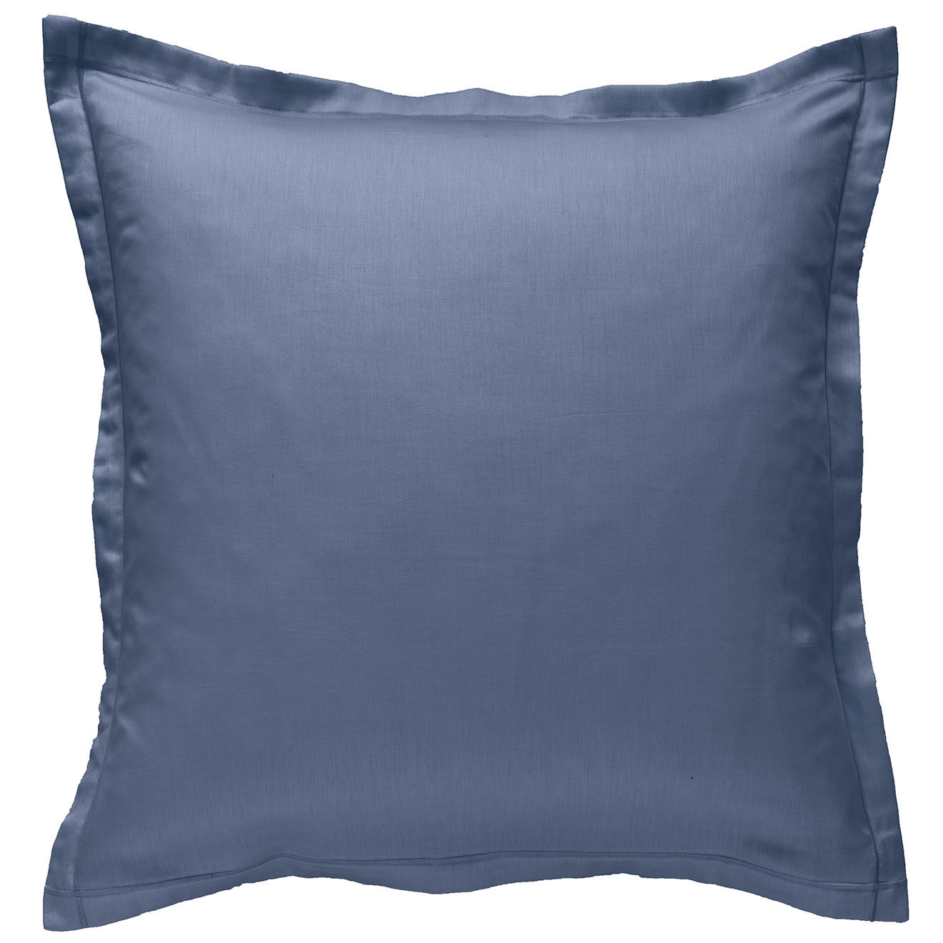 United by PDC Taie d'oreiller 100% Satin de coton bleu jean