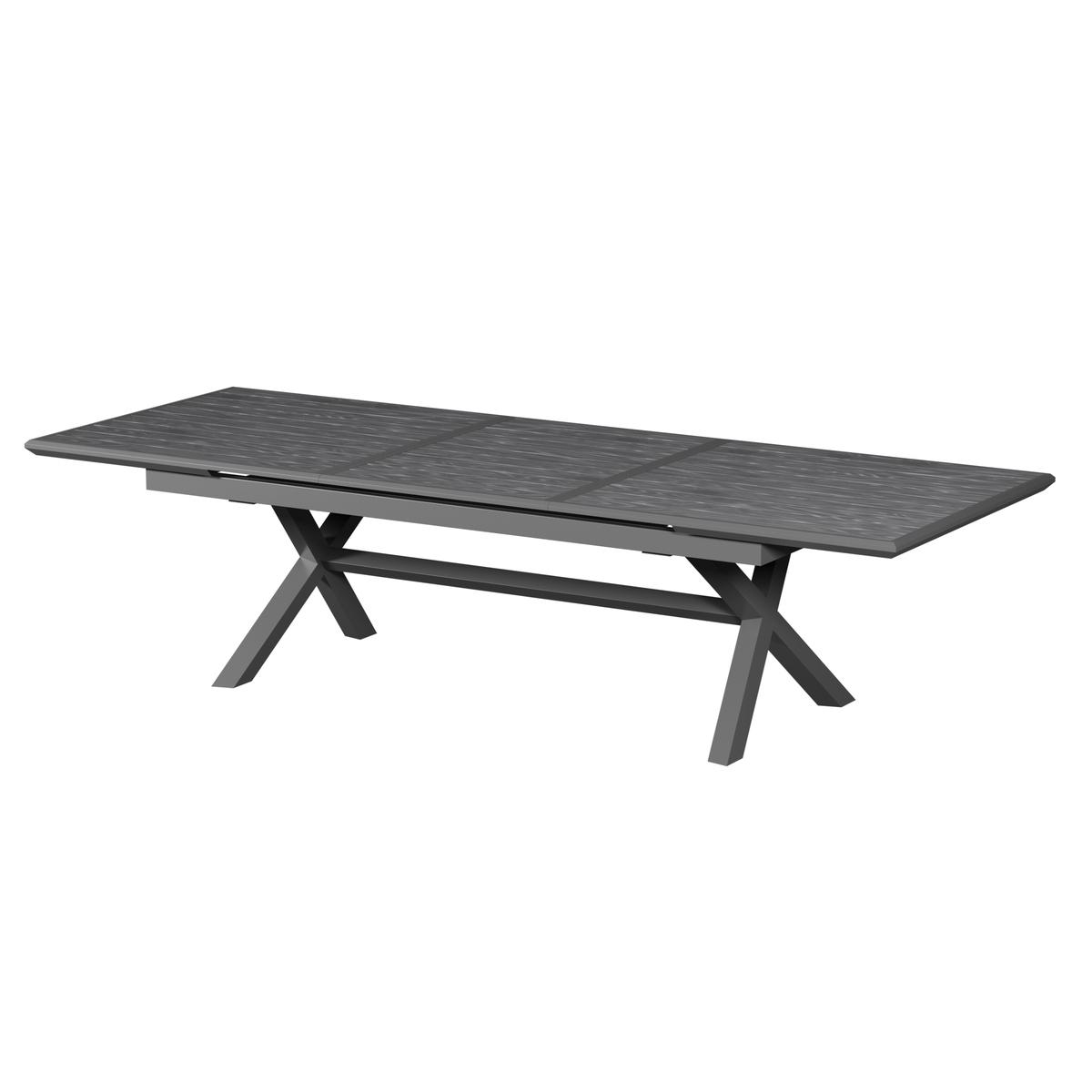 TABLE AXIOME EXTENSIBLE ALUMINIUM ARDOISE 12 PLACES