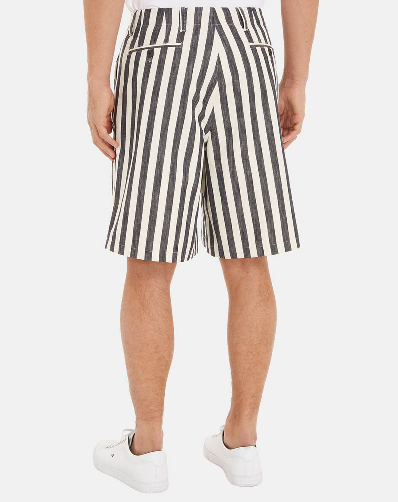 Tommy Hilfiger Bermuda Brethon rayé bleu marine/blanc