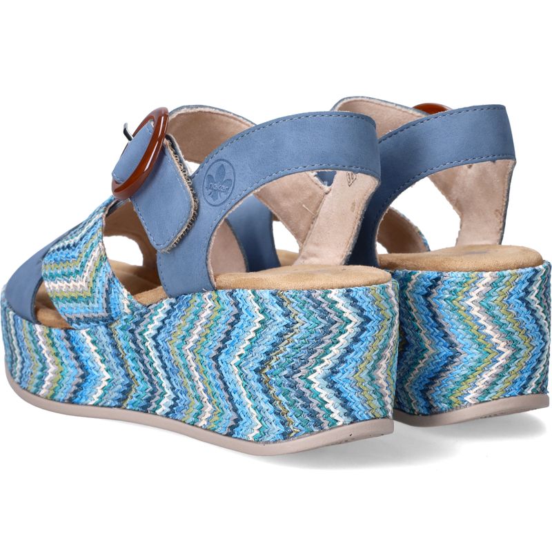 Rieker Sandalen Blauw Dames