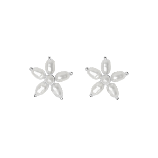 byBiehl Pearl Signature Øreringe, Rhodinated Silver