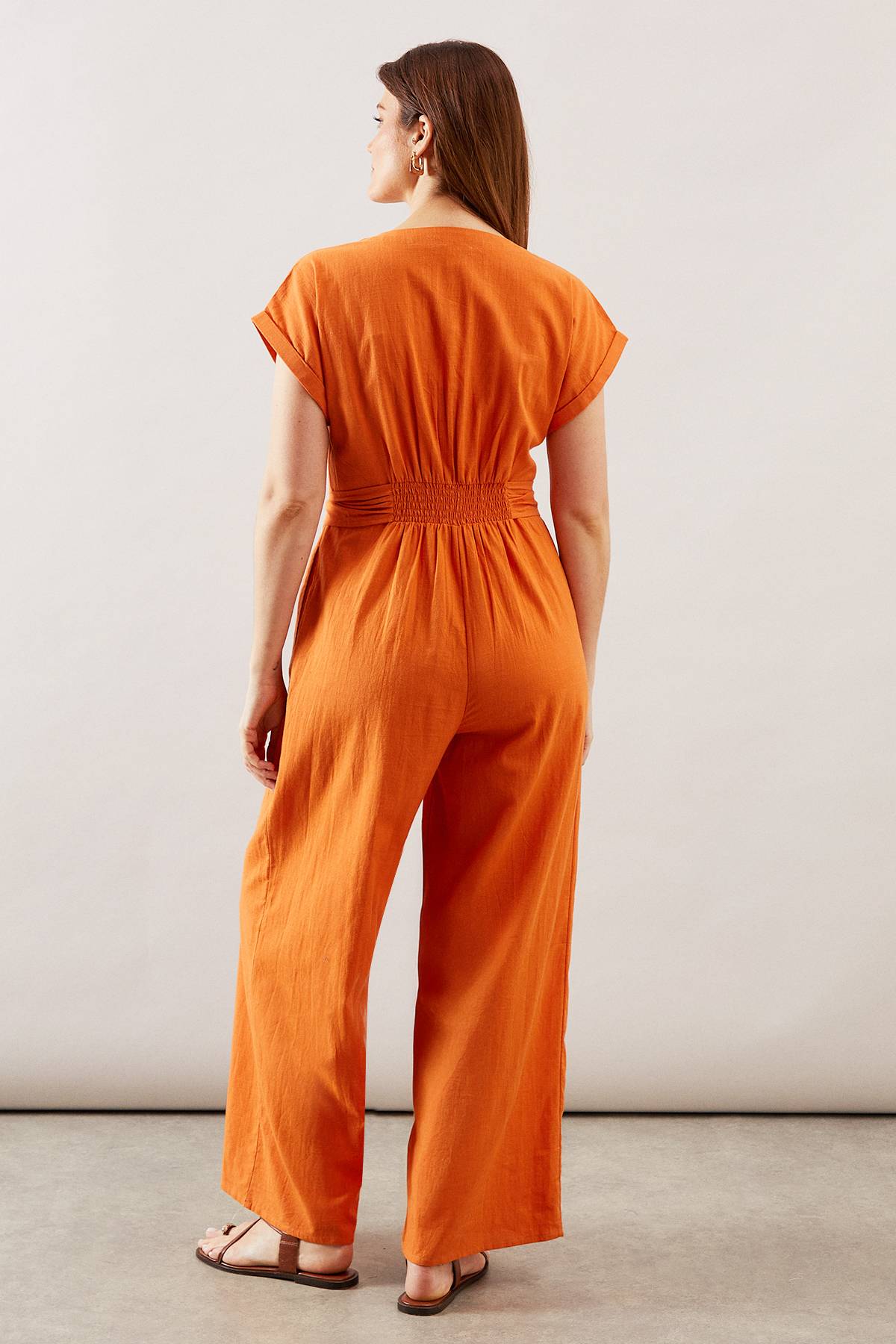 Wallis Combinaison En Coton Avec Détails Boutonnés