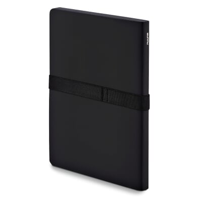 Notizbuch Not White, Schwarz