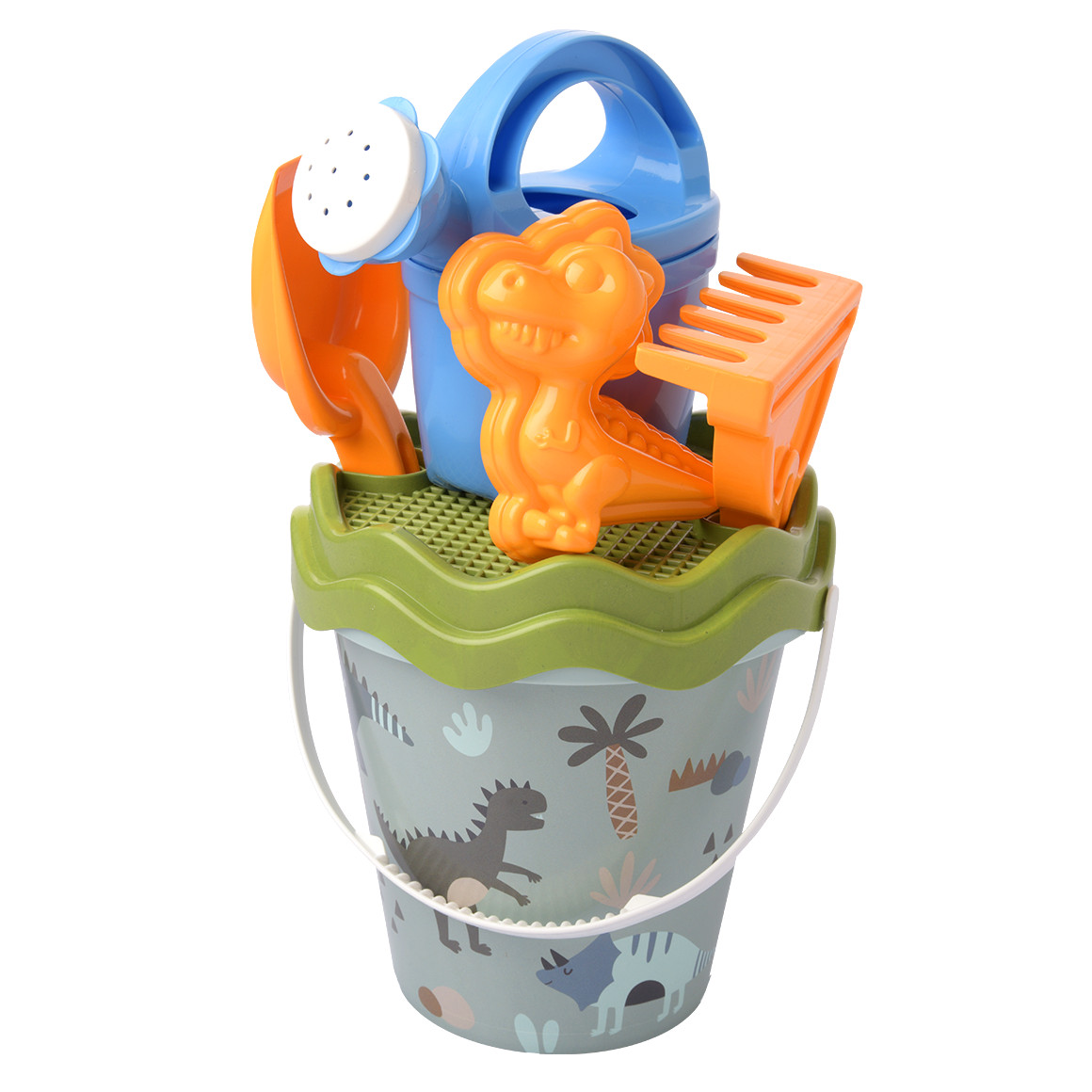 Simba Sandspielzeug-Set 6-teilig oliv / hellblau