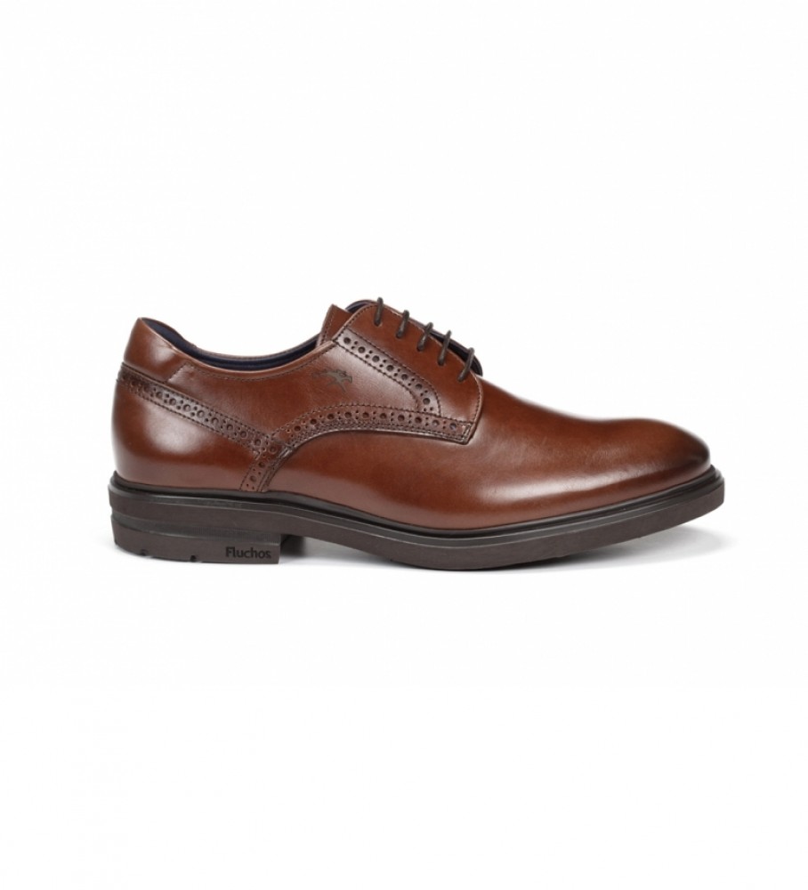 Sapatos Fluchos em couro belga F0630 marrom