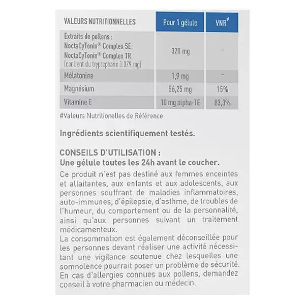 Sérélys Nuit Mélatonine 1,9 ml 30 gélules végétales