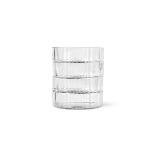 ferm LIVING Ripple 4-pak Serveringsskåle, Klar, Ø12 cm