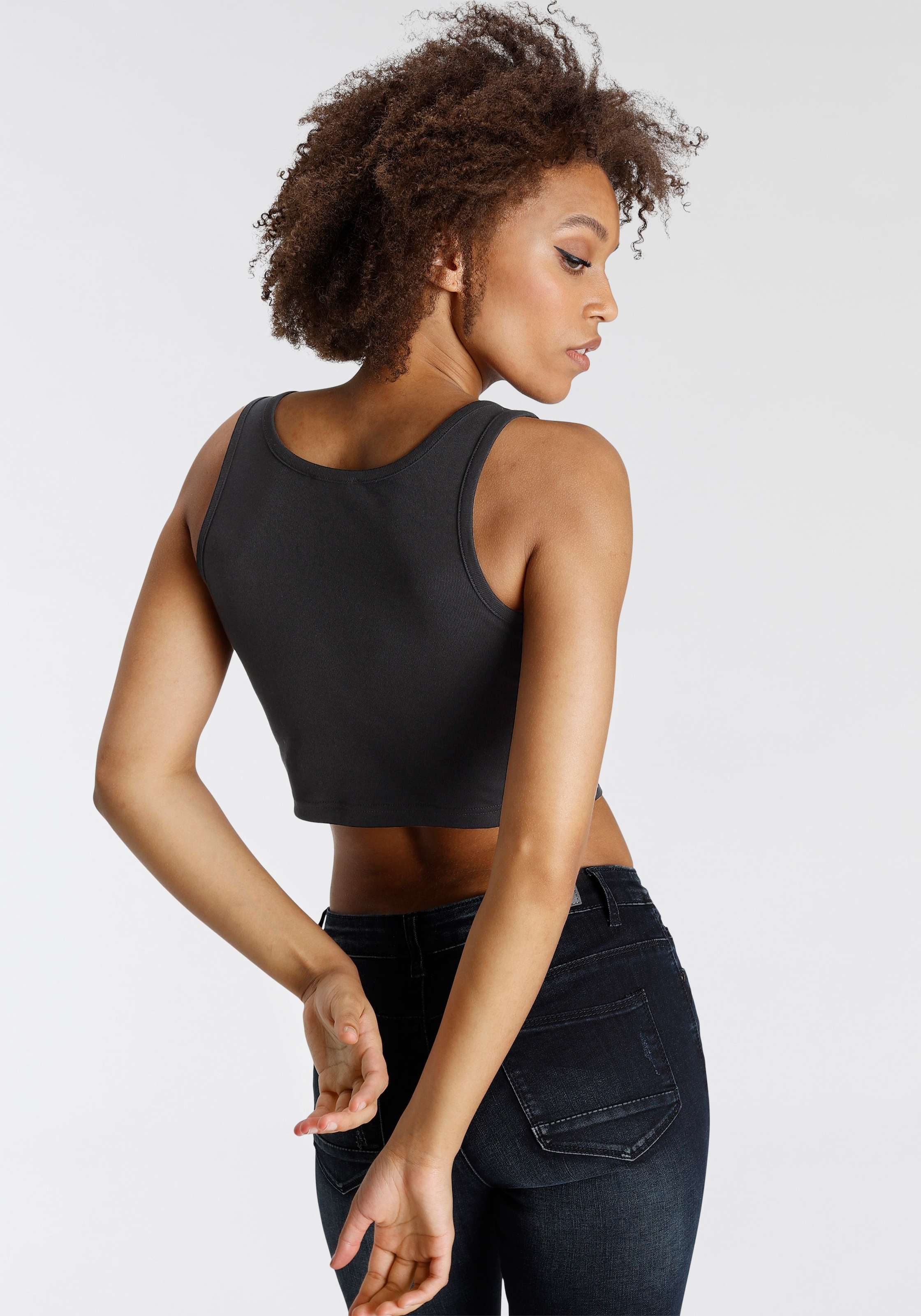 Flashlights Crop-Top, 2 Stk. kurze Länge