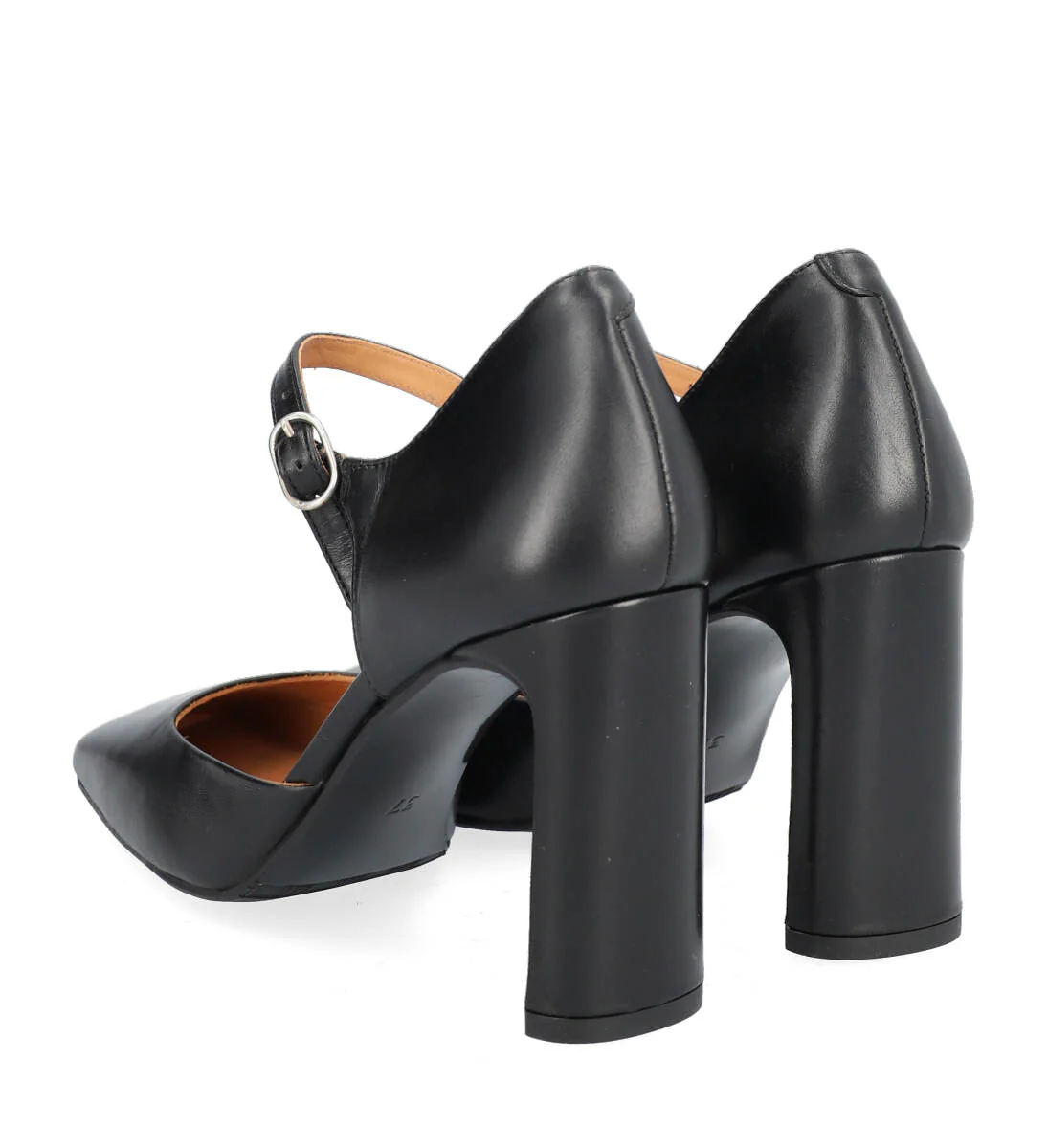 Billi Bi  A5581 stillet med rem - Black nappa 70