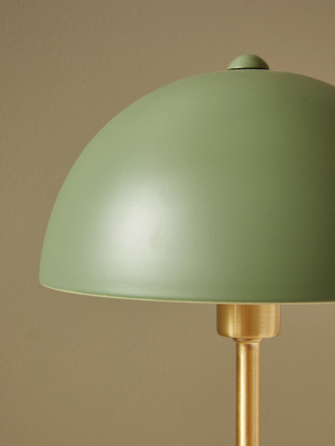 Lampe champignon bicolore en métal