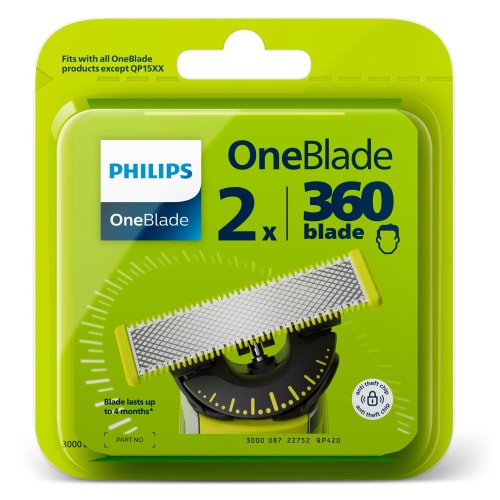 Philips OneBlade 360 - Udskiftelige Blade 2 Pak (QP420/50)