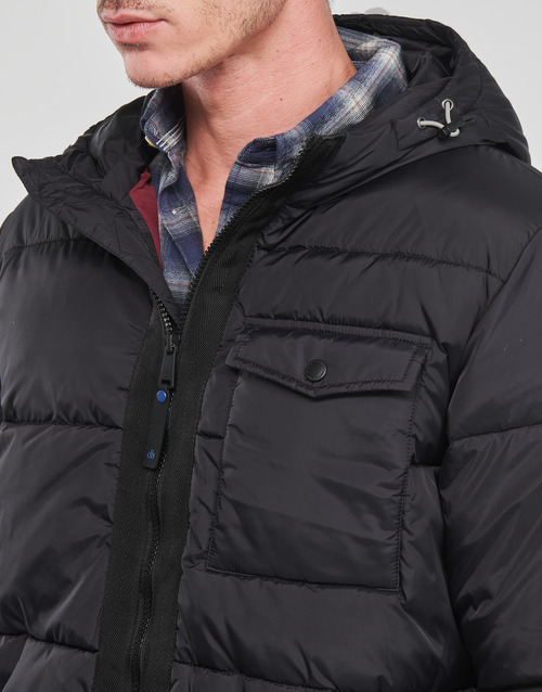 Scotch & Soda - HOODED PUFFER JACKET - Noir