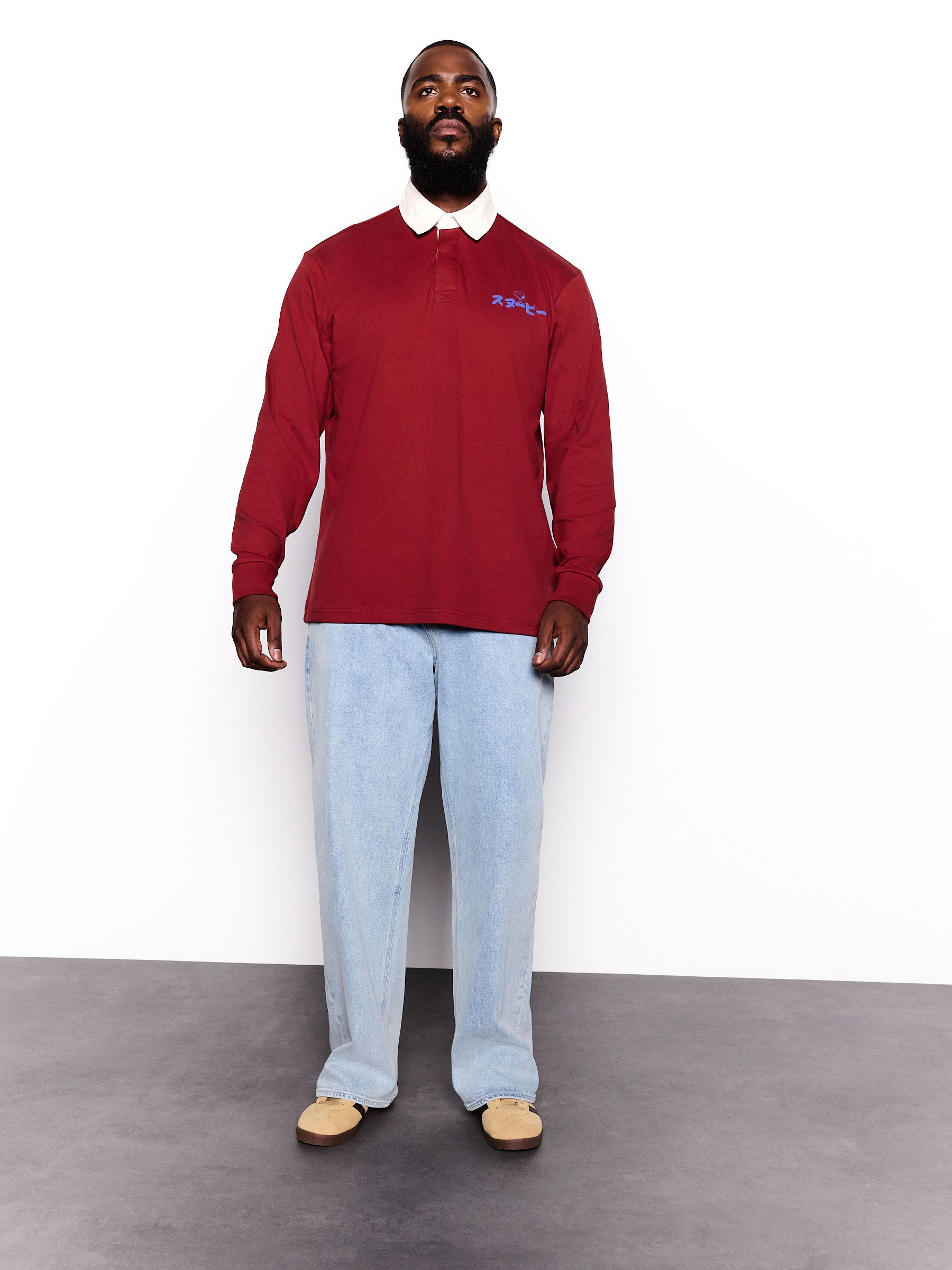 Rood Snoopy - Rugbyshirt