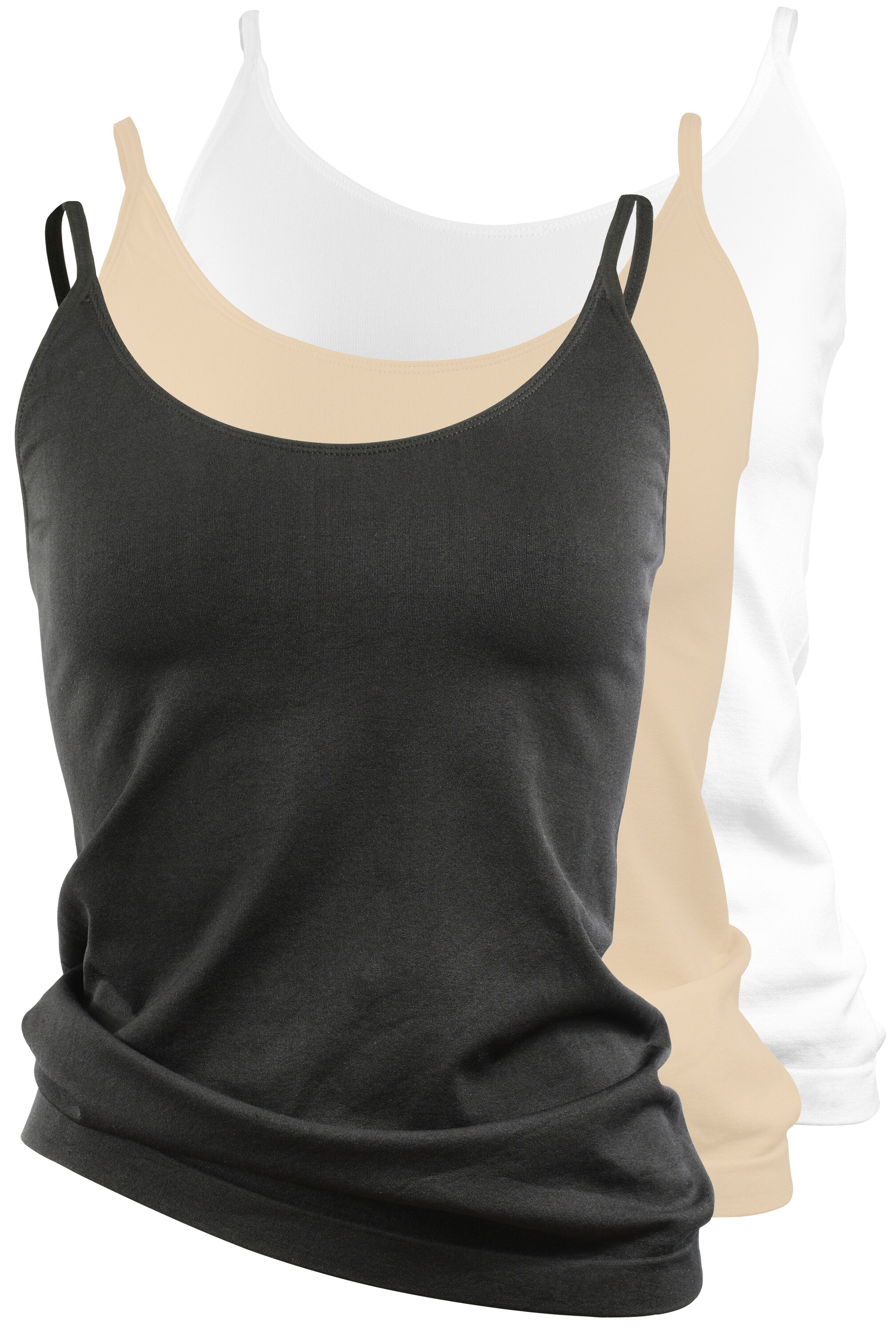Yenita® Spaghetti Top - Unterhemd 3er Set