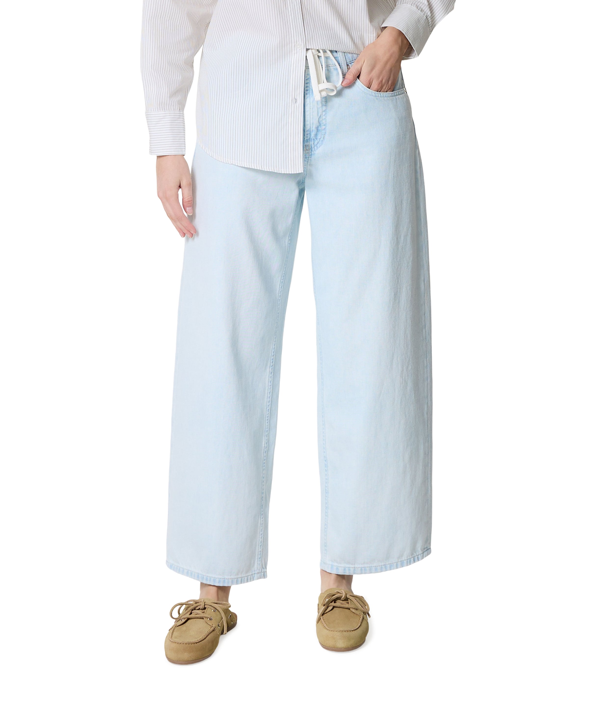 Cambio Baggy dames jeans blauw