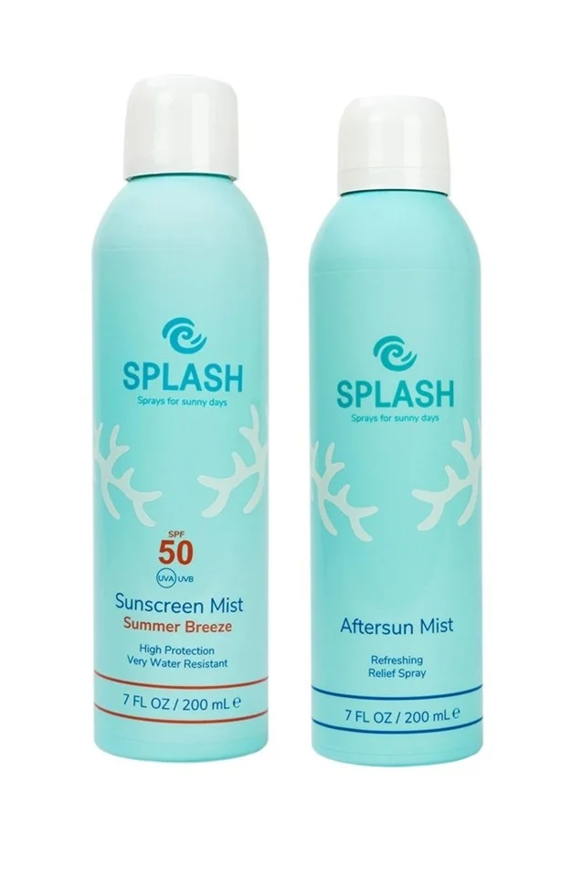 SPLASH - Summer Breeze Sunscreen Mist SPF 50 200 ml + SPLASH - Aftersun Mist 200 ml - Solcreme