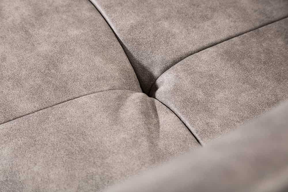 Exklusiver Design Stuhl LOFT Microfaser vintage taupe mit Armlehne