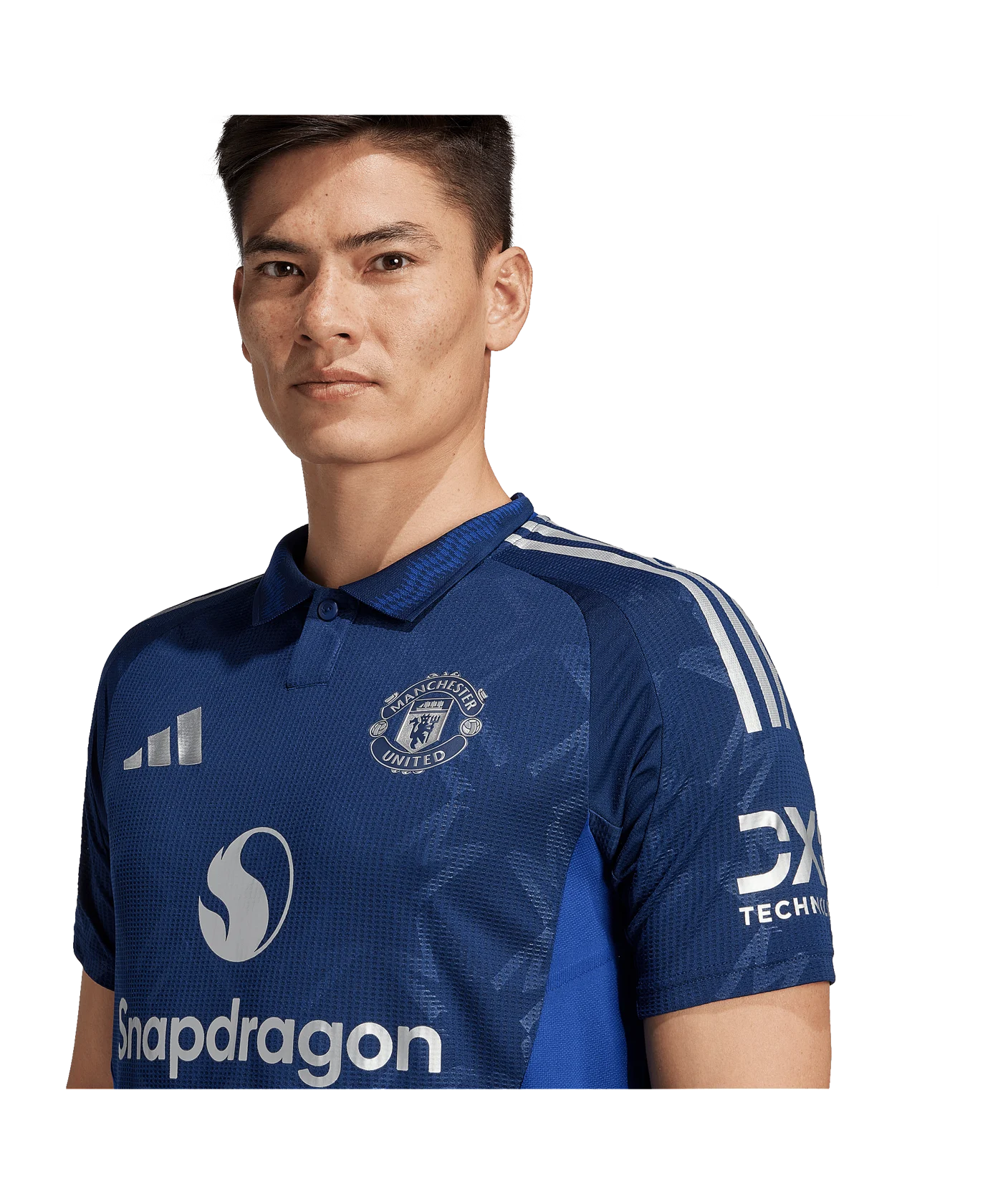 adidas Manchester United Auth. Trikot Away 2024/2025 Blau