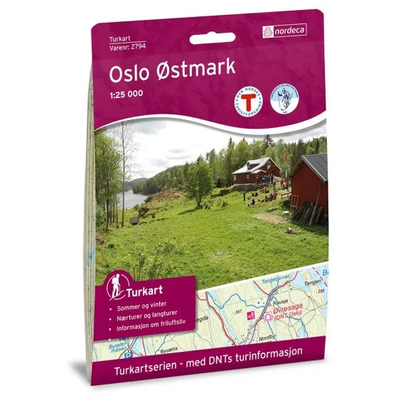 Nordeca Oslo Østmark 1:25 000 Turkart