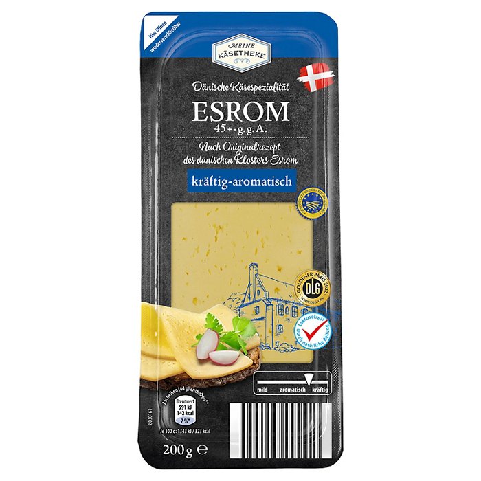 MEINE KÄSETHEKE Dänischer Schnittkäse 200 g, Esrom