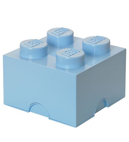 LEGO® Storage Aufbewahrungsbox - 4 Knäufe - 25x25x18 - Hellblau