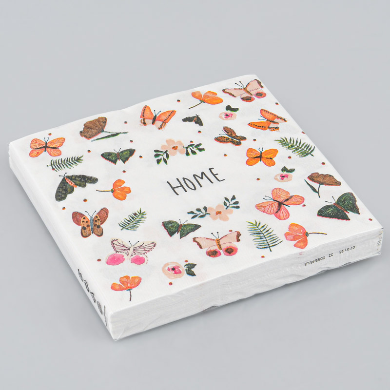 Lot de 20 serviettes 'Happy Home'
