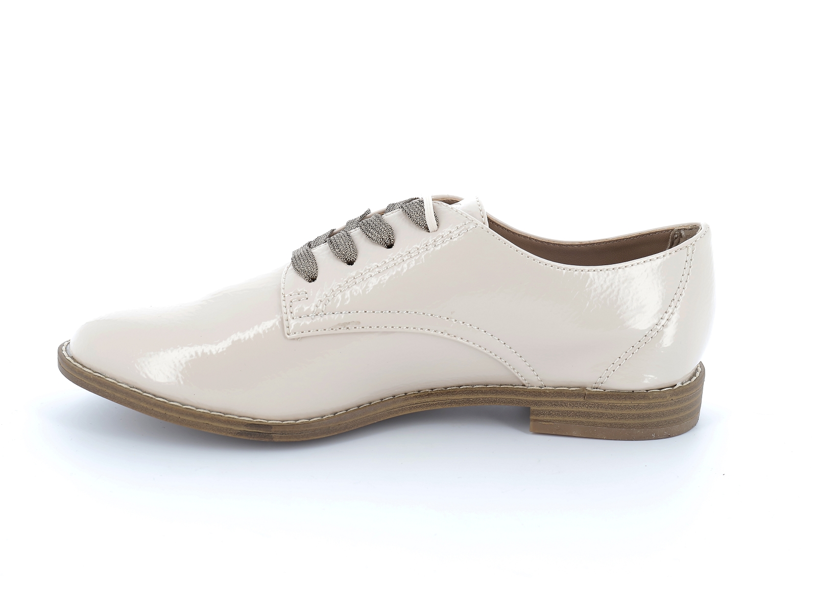 Tamaris-23203 Cuir Verni Beige