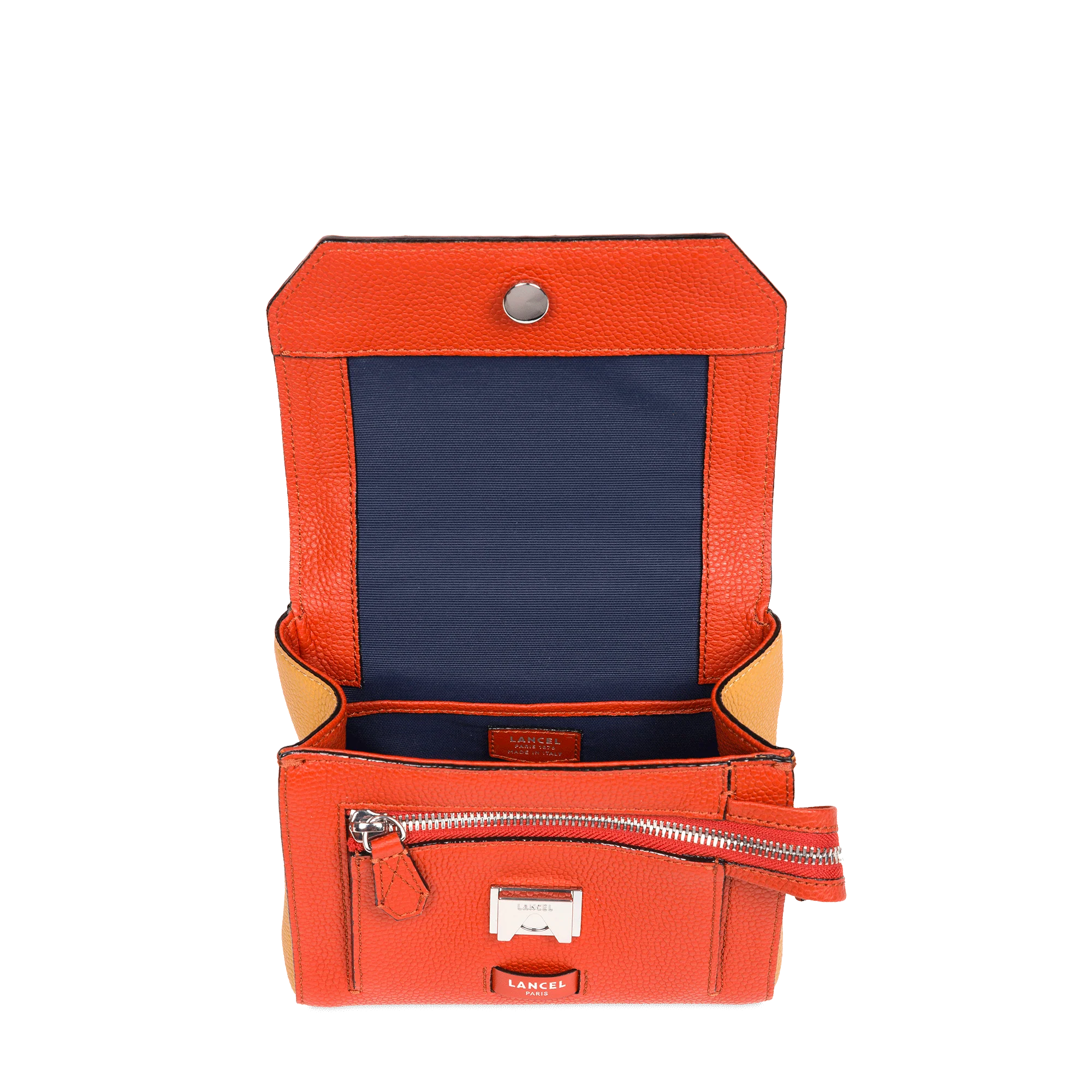 Sac rabat avec poignée  Ninon de Lancel-Multico Carmin