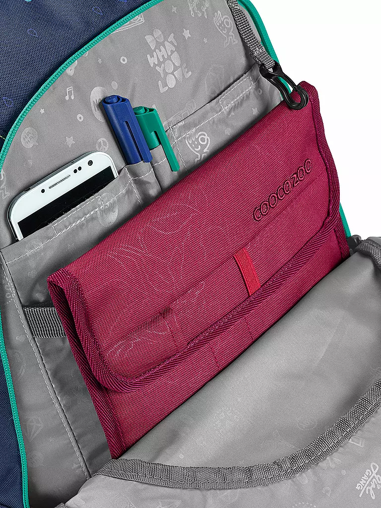 COOCAZOO Schulrucksack MATE Happy Raindrops dunkelblau