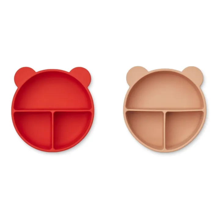Liewood Bols Connie en silicone - Set de 2 | Rouge