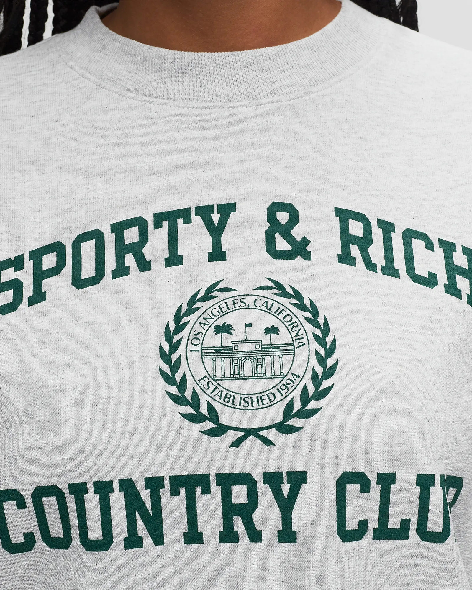 Sporty & Rich Varsity Crest Crewneck