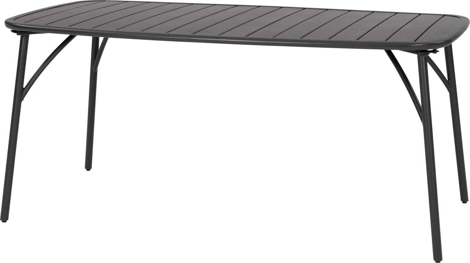 Intratuin eettafel Olle antraciet 162,8 x 90 x 73 cm