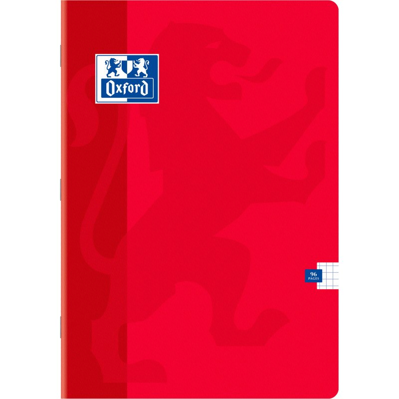 Cahier classique Oxford A4 assorti - 5 x 5 - 96 pages
