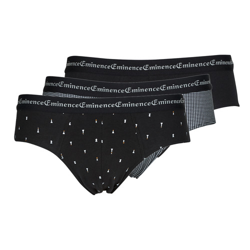 Eminence - SLIPS BUSINESS PRINT PACK X3 - Damier / Echec / Noir
