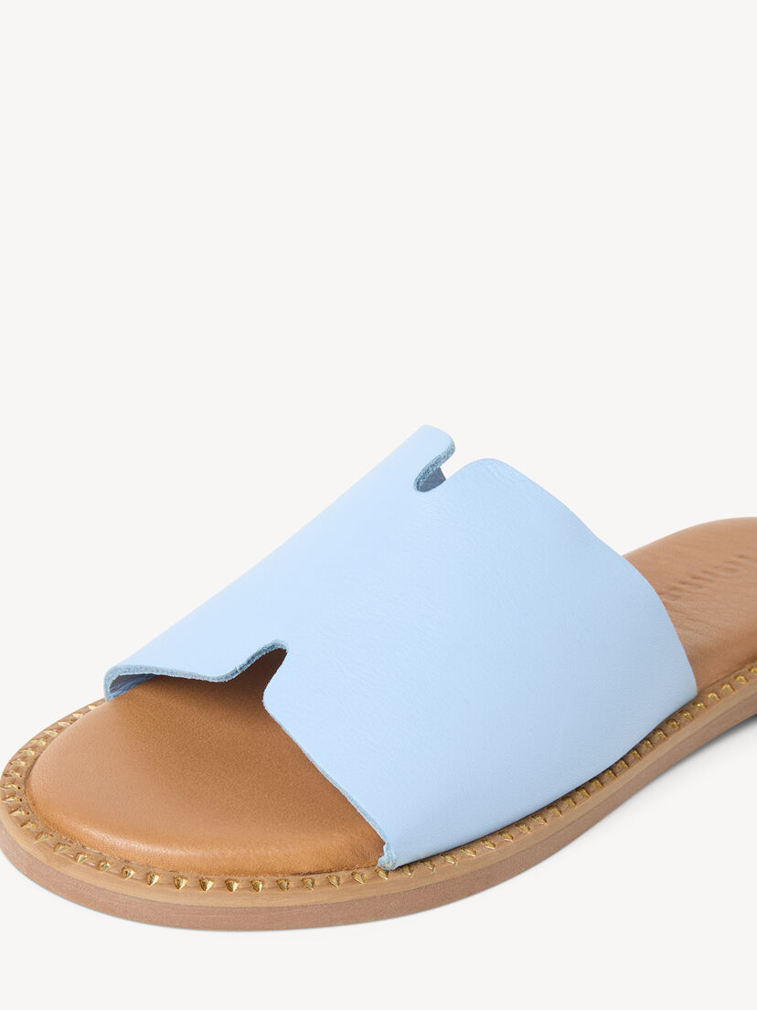 Leren Slipper - blauw
