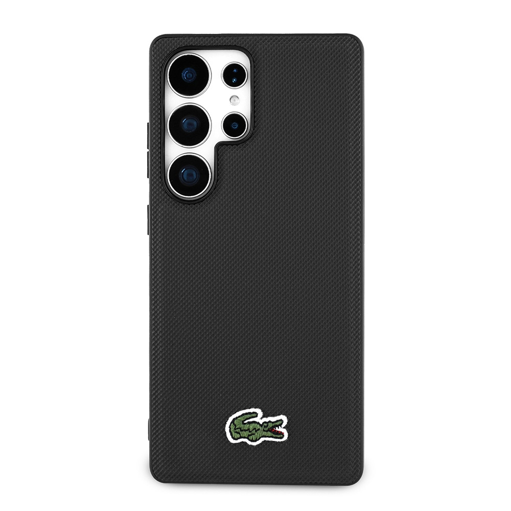Samsung Galaxy S25 Ultra Hardcase Hülle Petit Pique Woven Logo MagSafe-Modul (LCHMS25LPVCK) - Schwarz