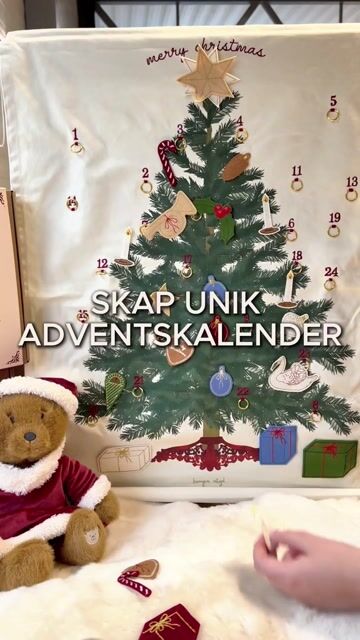 Julekalender Barn og Pakkekalender Oppheng – 2i1
