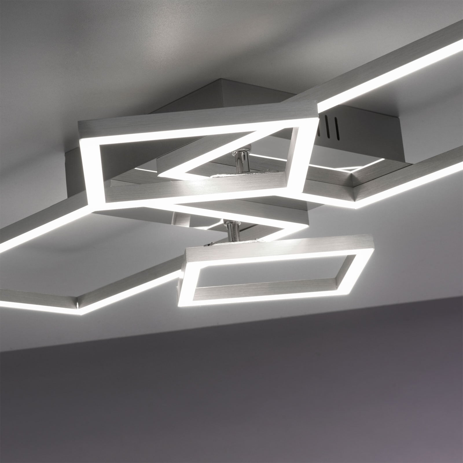 LED-Deckenleuchte Iven Alu