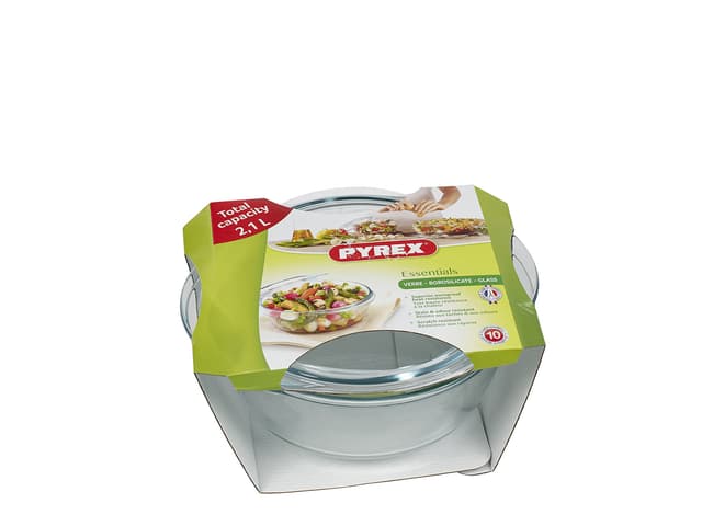 Pyrex Essentials Gryde med låg 2,1 liter Klar