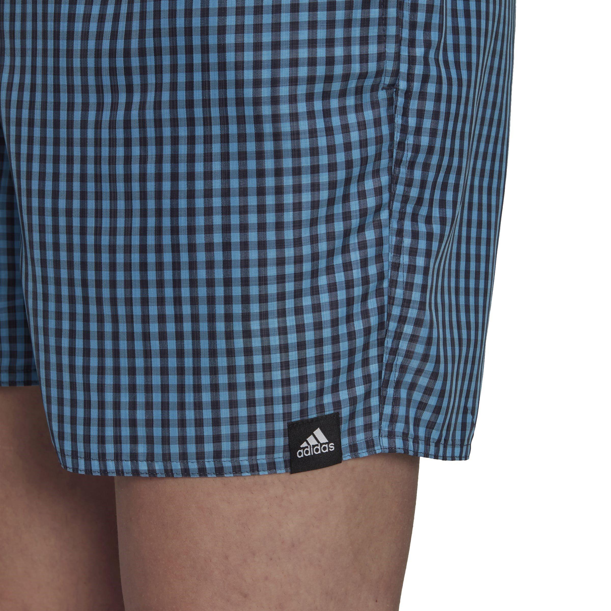 adidas Check Swim Shorts Mens Short