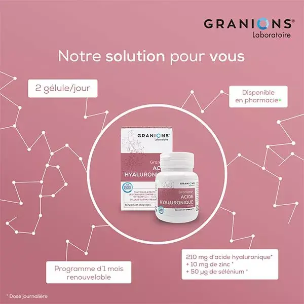 Granions Ácido Hialurônico 210mg 60 cápsulas