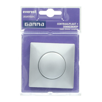 GAMMA Everest Centraalplaat Dimmer Aluminium